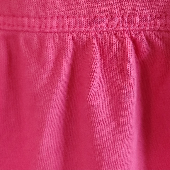 𝅺Lovely DYLAN Ruffle Layer Back 100% Cotton Tee 🪸 Coral Hi-Lo Generous Large - Picture 4 of 4